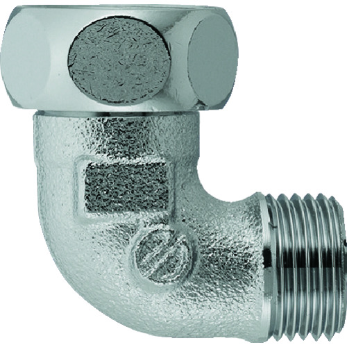 トラスコ中山 カクダイ 水道配管用継手 ナットつきフレキ用エルボ20X13 呼び径B：G3/4 呼び径C：G1/2（ご注文単位1個）【直送品】