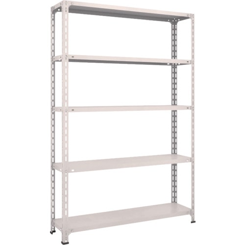 トラスコ中山 TRUSCO スチールラック 軽量棚開放型 W1200XD300XH1800 5段 ネオグレー(ご注文単位1台)【直送品】