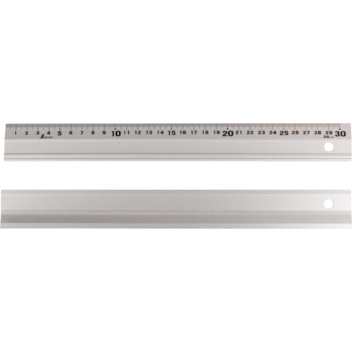 トラスコ中山 シンワ アルミ直尺 アル助 30cmスベリ止無(ご注文単位1本)【直送品】