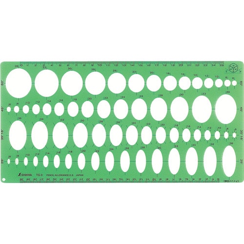 トラスコ中山 シンワ テンプレートTG-3（ご注文単位1枚）【直送品】