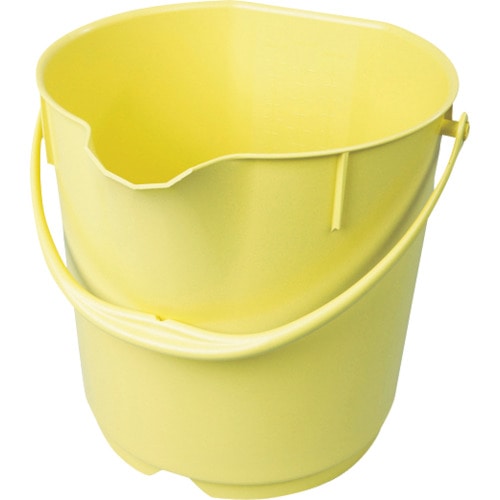 トラスコ中山 バーテック バーキンタX カラーバケツ 15L 黄 BKXCB-15Y(ご注文単位1個)【直送品】