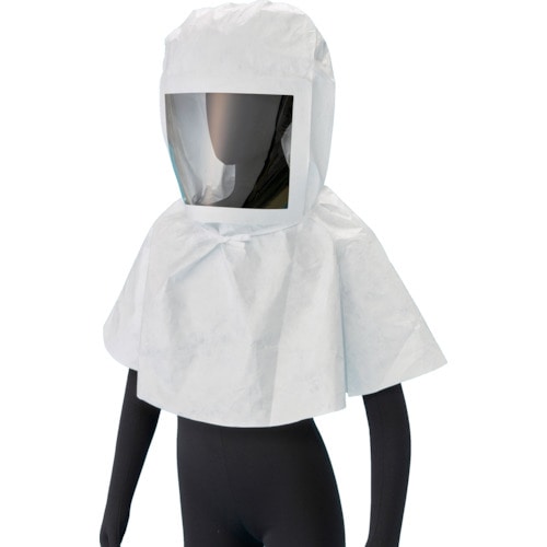 トラスコ中山 アゼアス タイベック(R)製 PCフード 6681 フリーサイズ (10枚入)(ご注文単位1袋)【直送品】