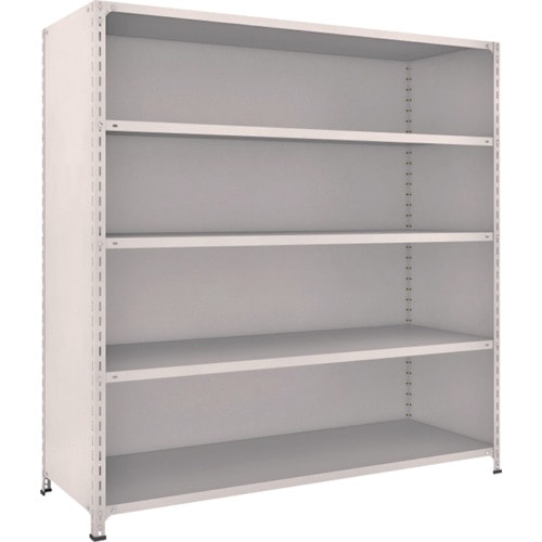 トラスコ中山 TRUSCO スチールラック 軽量棚背板・側板付 W1800XD600X1800 5段 ネオグレー(ご注文単位1台)【直送品】