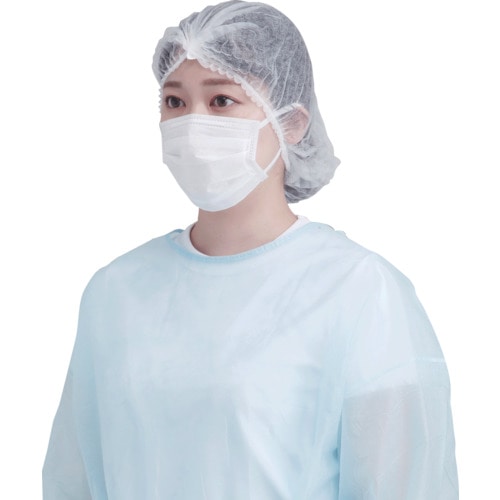 トラスコ中山 クレシア プロテクガード ディスポキャップ ホワイト (100枚入)(ご注文単位1箱)【直送品】