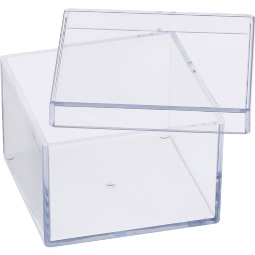 トラスコ中山 蝶プラ ポリスチレンケース デスコBK-3 フタ付(ご注文単位1個)【直送品】