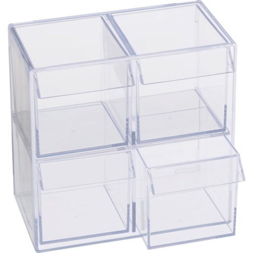 トラスコ中山 蝶プラ ポリスチレンケース デスコP4(ご注文単位1個)【直送品】