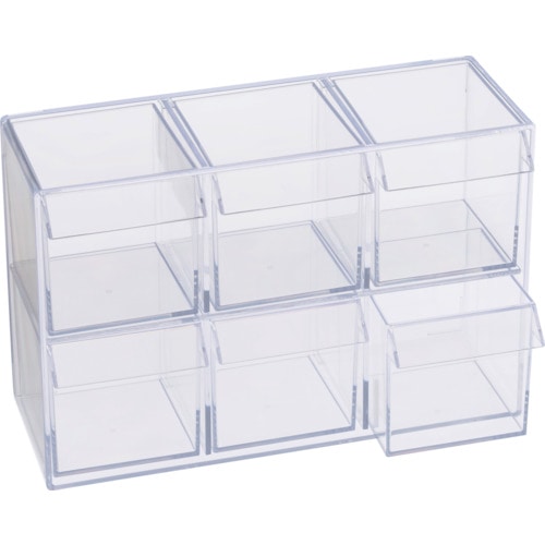 トラスコ中山 蝶プラ ポリスチレンケース デスコP6(ご注文単位1個)【直送品】