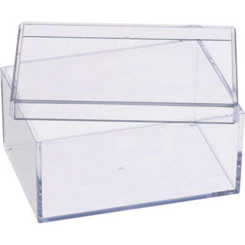 トラスコ中山 蝶プラ ポリスチレンケース デスコ BD-1 フタ付(ご注文単位1個)【直送品】