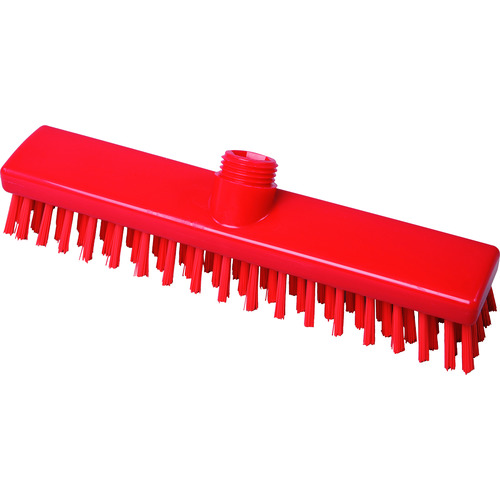 トラスコ中山 バーテック バーキュートプラス デッキブラシ ヘッド 赤 BCP-DR HACCAP対応 幅280mm(ご注文単位1本)【直送品】