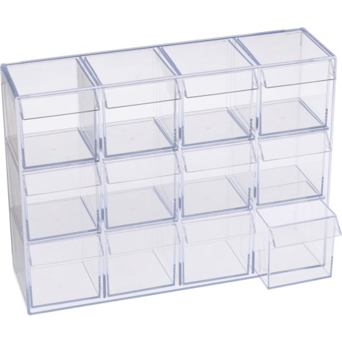 トラスコ中山 蝶プラ ポリスチレンケース デスコP12(ご注文単位1個)【直送品】