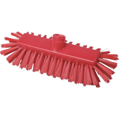 トラスコ中山 バーテック バーキュートプラス ワイドデッキブラシ ヘッド 赤 BCP-WDR(ご注文単位1本)【直送品】