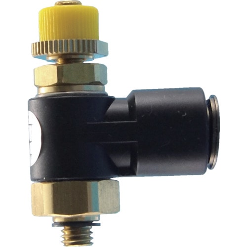 トラスコ中山 チヨダ フジスピードコントローラα(樹脂)メーターアウト6mm・M5×0.8(ご注文単位1個)【直送品】