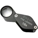 トラスコ中山 池田レンズ メタルホルダールーペ 倍率18倍(ご注文単位1個)【直送品】