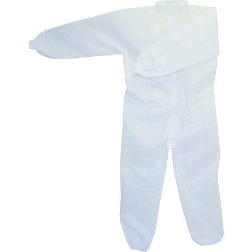 トラスコ中山 川西 不織布つなぎ服スタンドカラータイプ3Lサイズ（ご注文単位1着）【直送品】