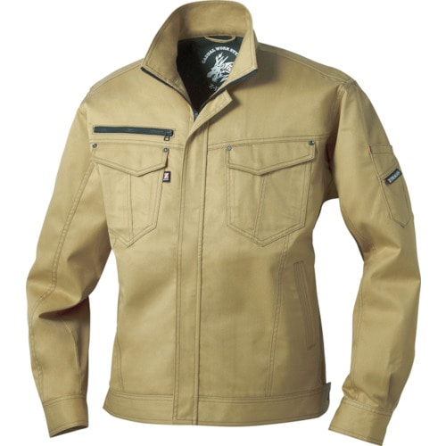 トラスコ中山 Z-DRAGON ストレッチジャンパー 4Lサイズ キャメル(ご注文単位1着)【直送品】