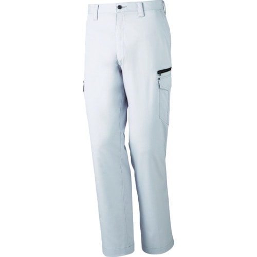 トラスコ中山 Z-DRAGON ストレッチノータックカーゴパンツ ウエスト76 シルバー(ご注文単位1着)【直送品】