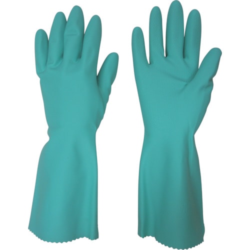 トラスコ中山 ビニスター 塩化ビニール手袋 トワローブフルールあつ手 グリーン M(ご注文単位1組)【直送品】