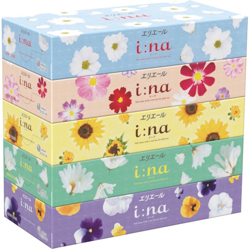 トラスコ中山 エリエール i‐naティシュ150W5P(ご注文単位1ケース)【直送品】