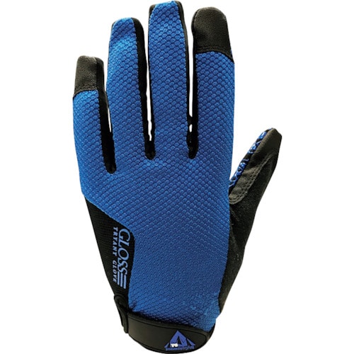 トラスコ中山 TryAnt 人工皮革手袋 715 SHORT GLOSS PU ロイヤルブルー L(ご注文単位1組)【直送品】