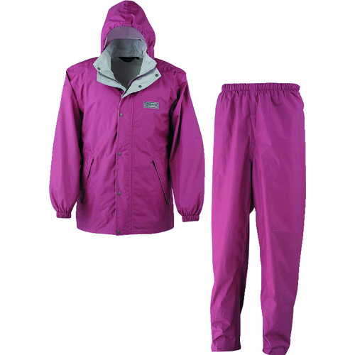 トラスコ中山 カジメイク エントラントレインスーツ2 ピンク M(ご注文単位1着)【直送品】