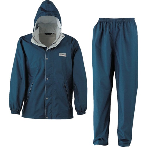 トラスコ中山 カジメイク エントラントレインスーツ2 ネイビー 4L(ご注文単位1着)【直送品】