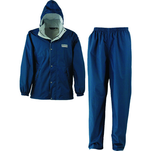 トラスコ中山 カジメイク エントラントレインスーツ2 ネイビー M(ご注文単位1着)【直送品】