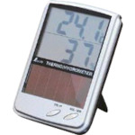 トラスコ中山 シンワ デジタル温湿度計B 最高・最低ソーラーパネル(ご注文単位1個)【直送品】