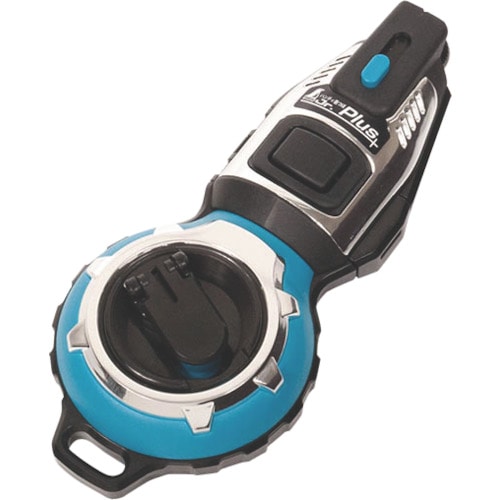 トラスコ中山 シンワ ハンディ墨つぼJr.Plus 手巻 ターコイズブルー 30m(ご注文単位1個)【直送品】