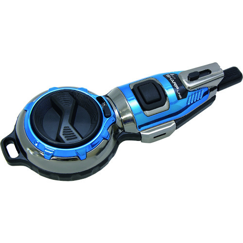 トラスコ中山 シンワ ハンディ墨つぼ Pro Plus 自動巻 シャープライン メタルブルー 20m(ご注文単位1個)【直送品】