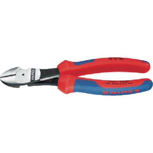 トラスコ中山 KNIPEX 強力型ニッパー バネ付 160mm(ご注文単位1個)【直送品】