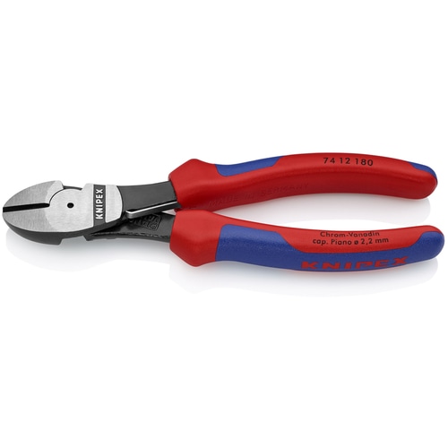 トラスコ中山 KNIPEX 強力型ニッパー バネ付 180mm(ご注文単位1個)【直送品】