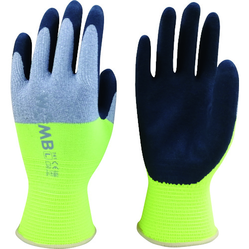 トラスコ中山 トワロン 天然ゴム背抜き手袋 WOMB-MF2高視認 L（ご注文単位1組）【直送品】