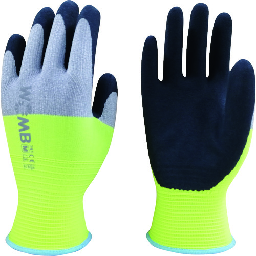 トラスコ中山 トワロン 天然ゴム背抜き手袋 WOMB-MF2高視認 M（ご注文単位1組）【直送品】