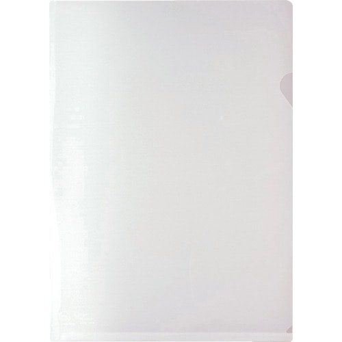 トラスコ中山 キングジム クリア-ホルダ-リサイクル厚口 乳白 (10枚入)　130-3835（ご注文単位1パック）【直送品】