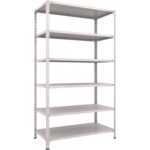 トラスコ中山 TRUSCO スチールラック 軽量棚開放型 W1200XD600XH2100 6段 ネオグレー(ご注文単位1台)【直送品】