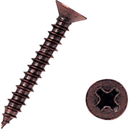 トラスコ中山 ASSIST タッピングビス75-253M(P) ブロンズ 3.5×25 10本入(ご注文単位1袋)【直送品】