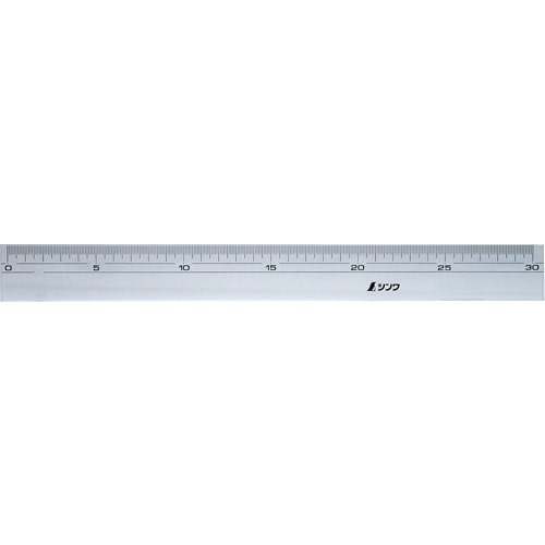 トラスコ中山 シンワ アクリル直定規30cm(ご注文単位1個)【直送品】