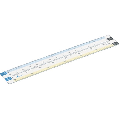 トラスコ中山 シンワ 折りたたみ縮尺スケール 8面15cm(ご注文単位1個)【直送品】