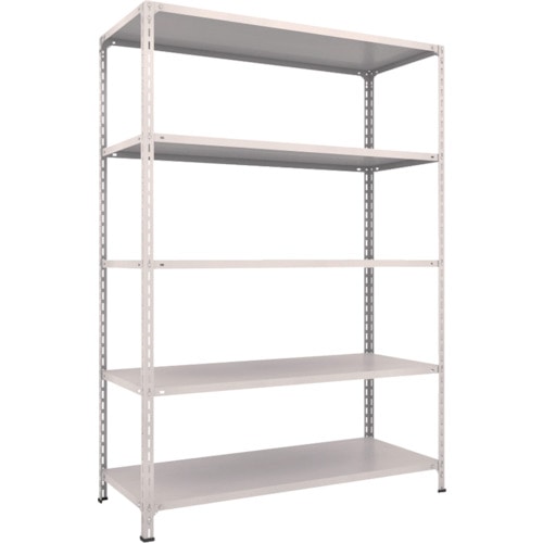 トラスコ中山 TRUSCO スチールラック 軽量棚開放型 W1500XD600XH2100 5段 ネオグレー(ご注文単位1台)【直送品】