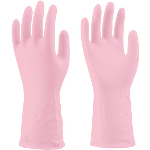 トラスコ中山 ビニスター 塩化ビニール手袋 トワローブパールうす手 ピンク S（ご注文単位1組）【直送品】