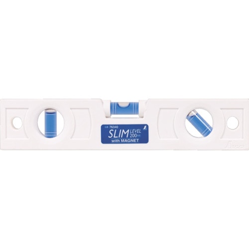 トラスコ中山 シンワ スリムレベル200mm白マグネット付（ご注文単位1本）【直送品】