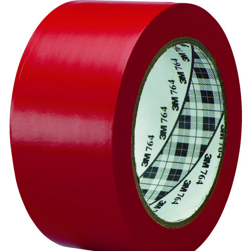 トラスコ中山 3M ラインテープ 764 赤 50.8mm×32.9m（ご注文単位1巻）【直送品】