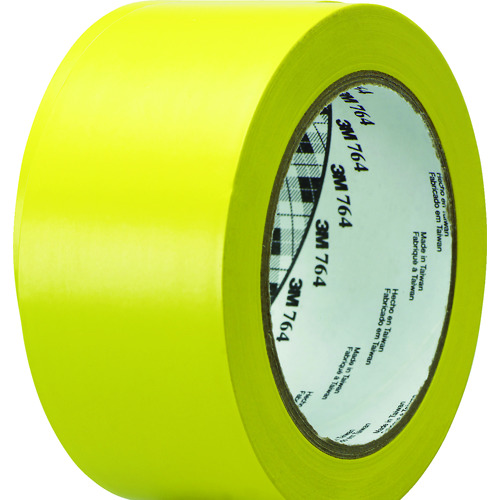 トラスコ中山 3M ラインテープ 764 黄 50.8mm×32.9m（ご注文単位1巻）【直送品】