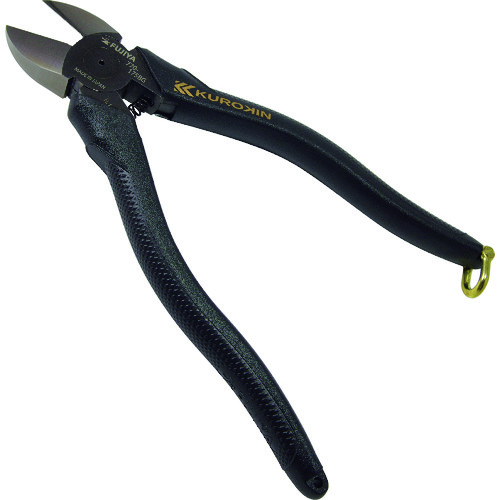 トラスコ中山 フジ矢 電工名人強力ニッパ(ラウンド刃・黒金) 195-0091(ご注文単位1個)【直送品】