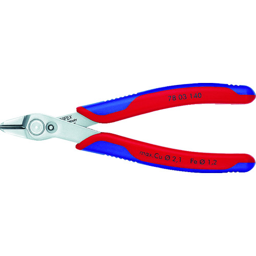 トラスコ中山 KNIPEX スーパーニッパー 140mm 116-1089(ご注文単位1個)【直送品】