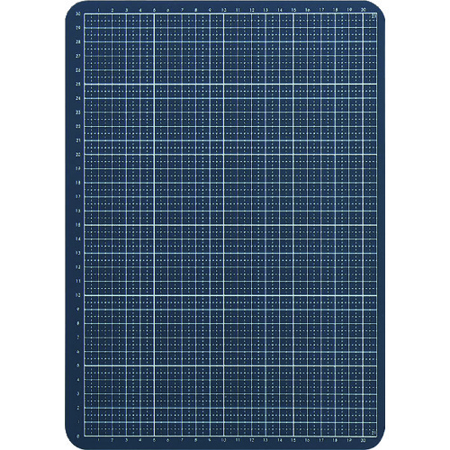 トラスコ中山 キングジム 小さくたためるワイドカッタ-マット ネイビー（ご注文単位1枚）【直送品】