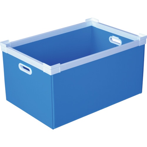 トラスコ中山 KUNIMORI プラダン NSコンテナ 75L(SWコーナー)ライトブルー（ご注文単位1個）【直送品】