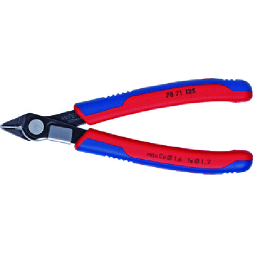 >トラスコ中山 KNIPEX スーパーニッパー 125mm リードキャッチャー付 446-9186(ご注文単位1個)【直送品】