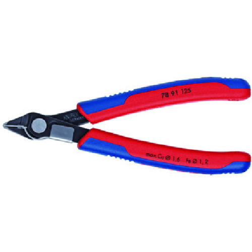 トラスコ中山 KNIPEX スーパーニッパー 125mm リードキャッチャー付 831-4539(ご注文単位1個)【直送品】