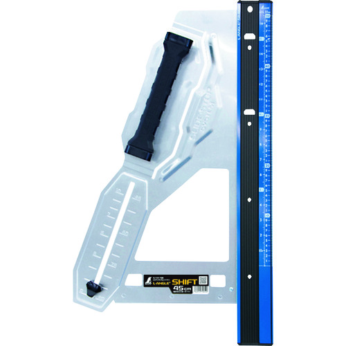 トラスコ中山 シンワ 丸ノコガイド定規 エルアングル Plus シフト 45cm 寸勾配切断機能付(ご注文単位1台)【直送品】